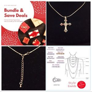 Colorful cross fashion pendants with necklace